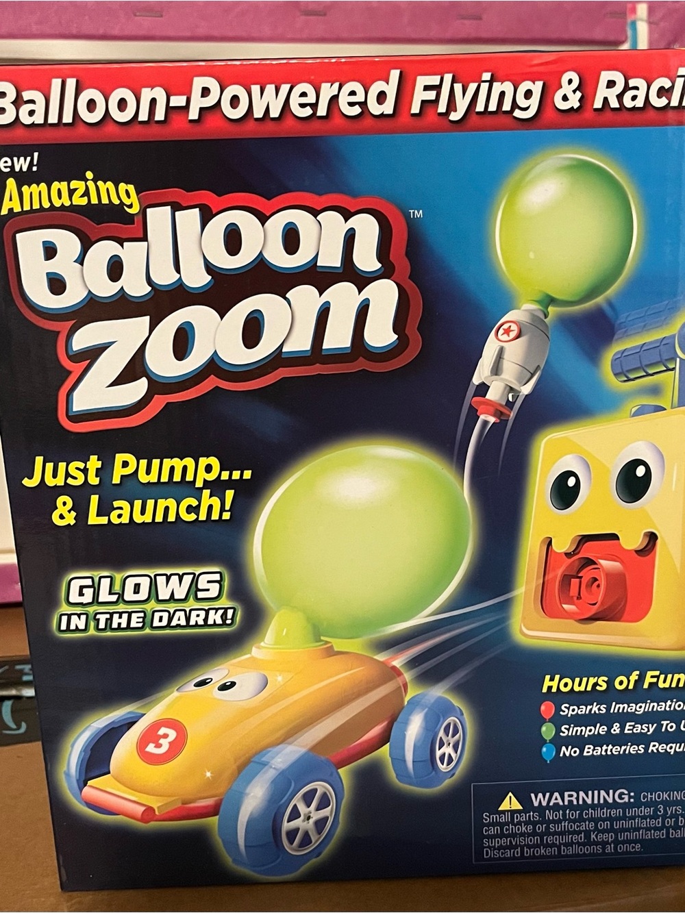 Kids Toy Car - Glow-in-the-Dark Green